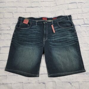Foundry Supply MENS SIZE 50 Flex Denim Shorts Dark Wash Blue